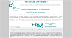 Desktop Screenshot of hedgeendchiropractic.co.uk
